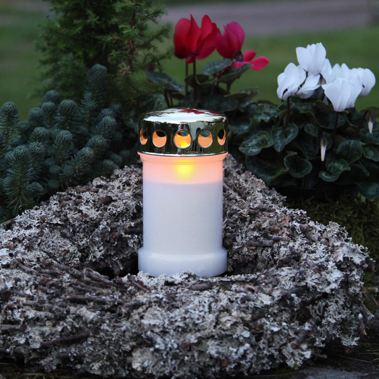 Grave Light Light Sensor Flicker Red commemoration Candle Grave Light Grave Lamp New 