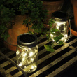 Solar-powered Glass Lantern