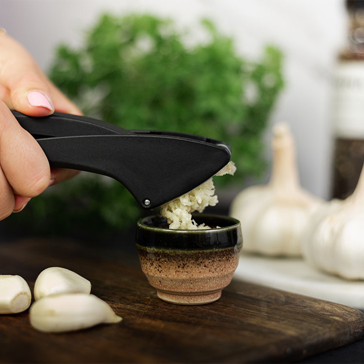 Choice 7 Chrome Easy-Clean Garlic Press with Grips