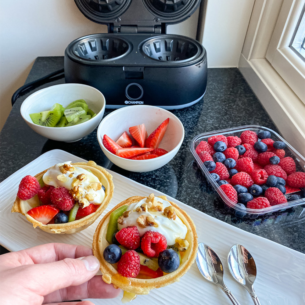 Double waffle iron - Bowl waffle maker