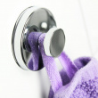 Suction cup towel hanger