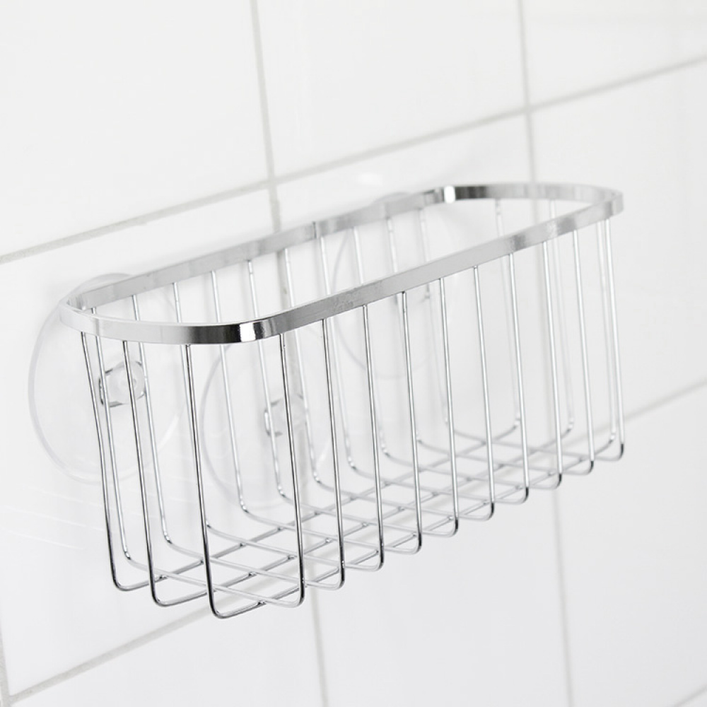 Rust-free basket with suction cup in the group House & Home / Bathroom / Bathroom storage at SmartaSaker.se (12540)