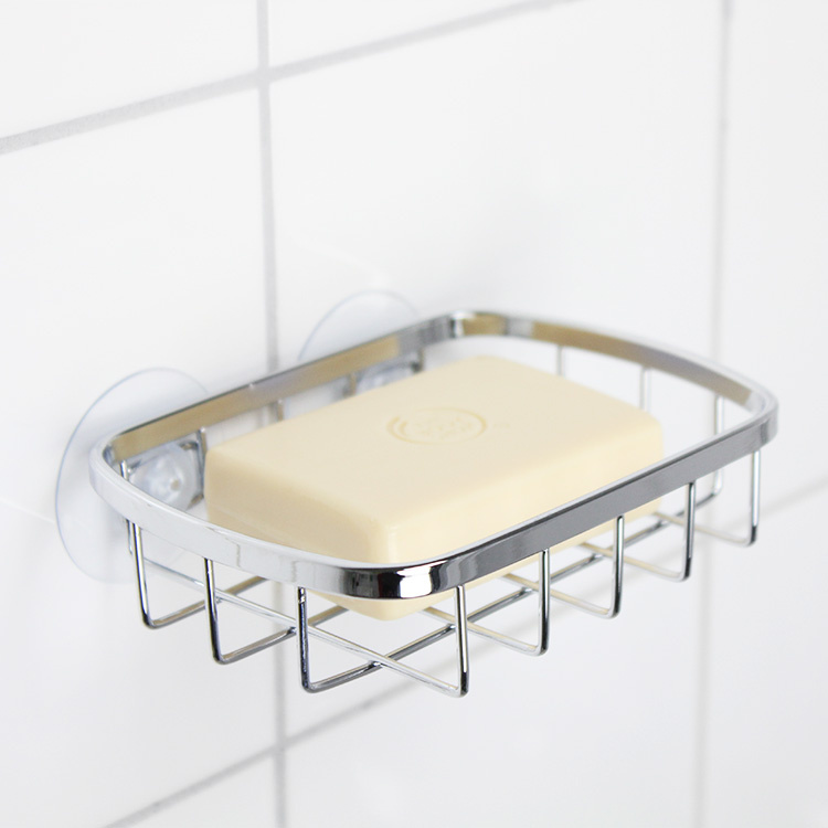 Rust-free soap dish with suction cup in the group Storage / Bathroom storage at SmartaSaker.se (12541)
