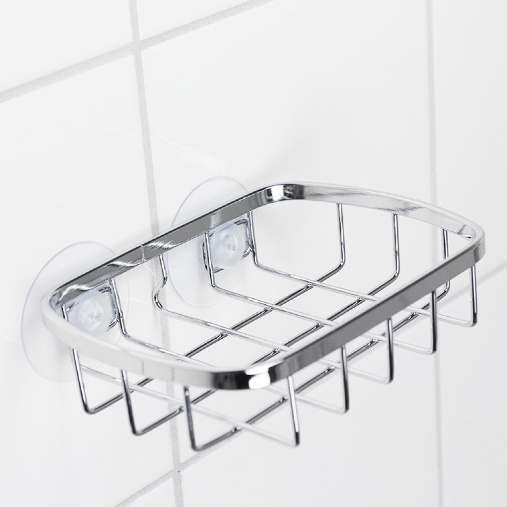 Rust-free soap dish with suction cup in the group House & Home / Bathroom / Bathroom storage at SmartaSaker.se (12541)