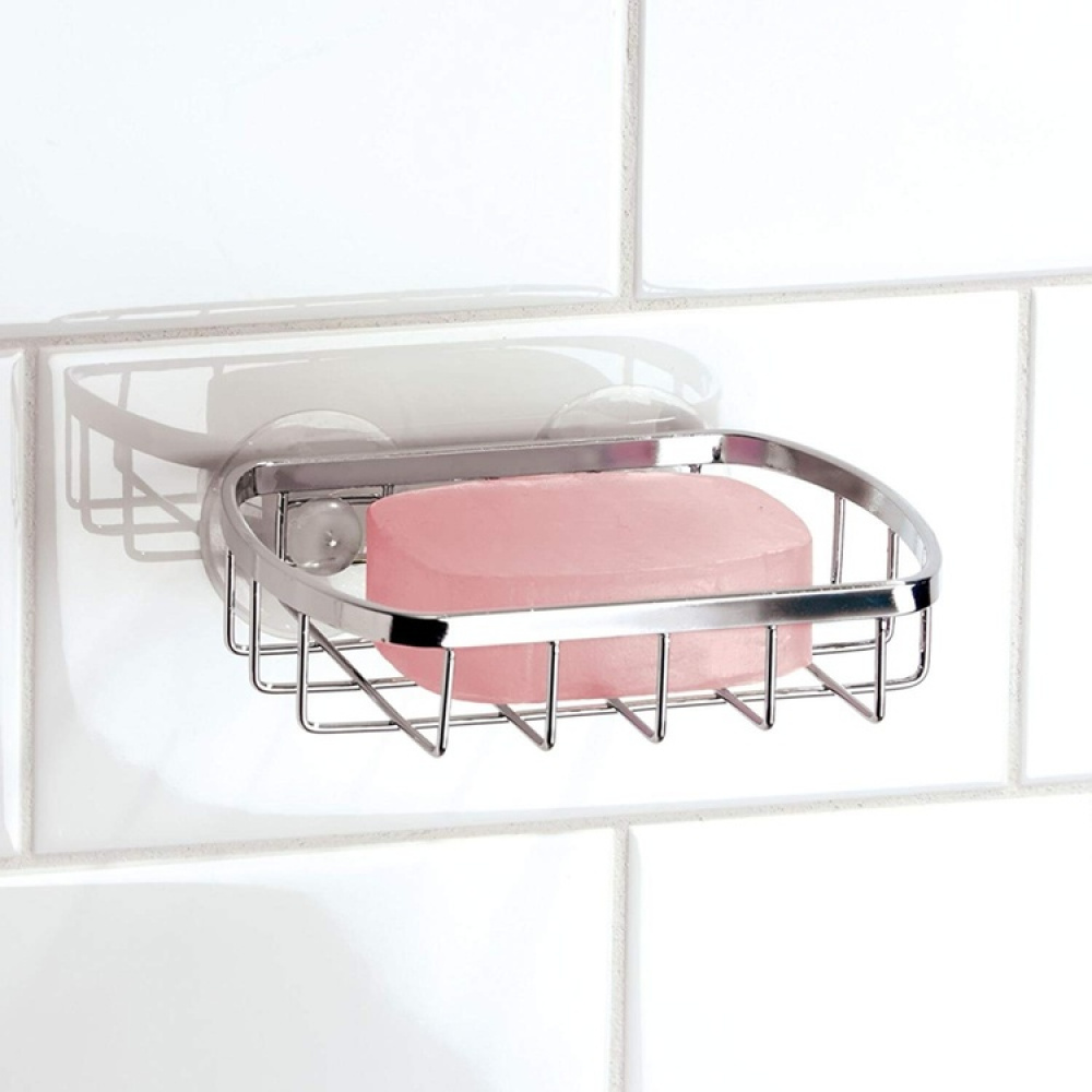 Rust-free soap dish with suction cup in the group Storage / Bathroom storage at SmartaSaker.se (12541)