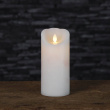Candle with flickering flame