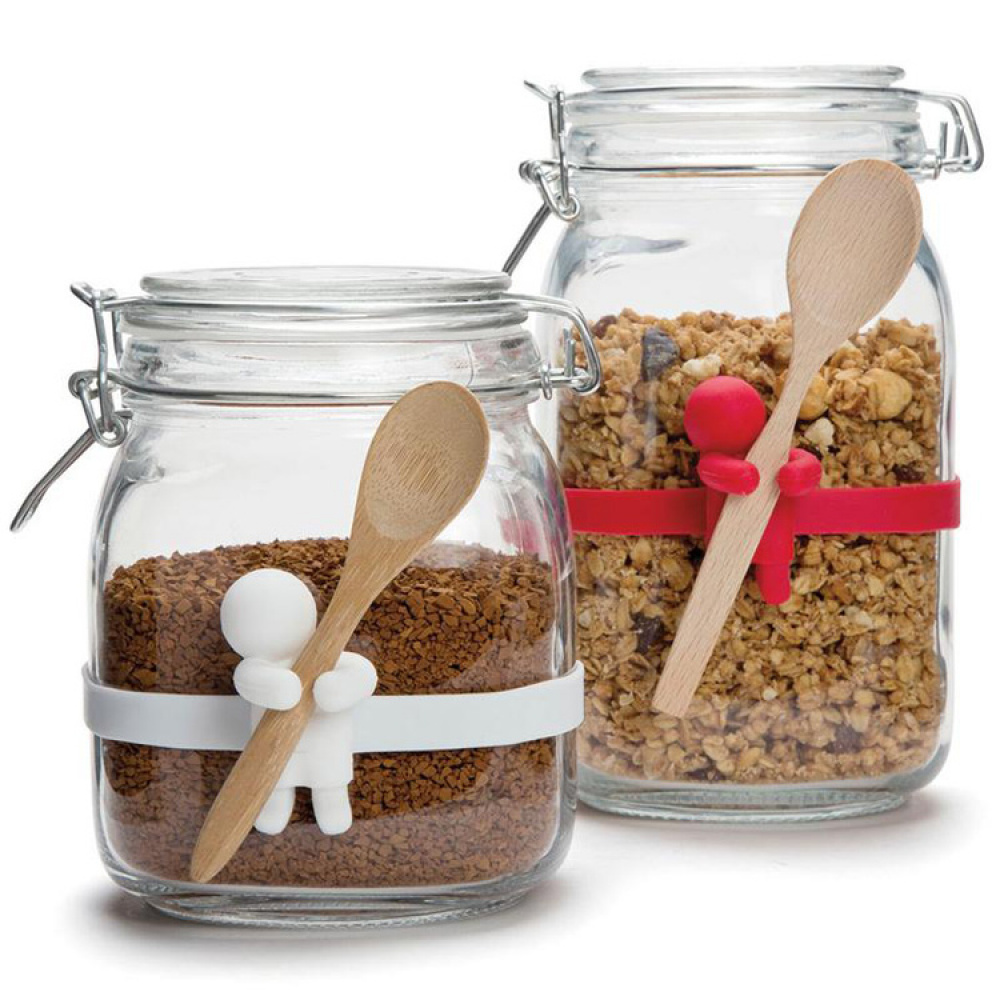 Spoon holder for jars