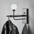 Wall lamp with built-in hanger and USB port Wall lamp with built-in hanger and USB port