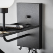 Wall lamp with built-in hanger and USB port Wall lamp with built-in hanger and USB port