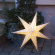 Christmas star for outdoor use, silver