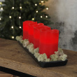 Electric Pillar Candles, 4-pack 