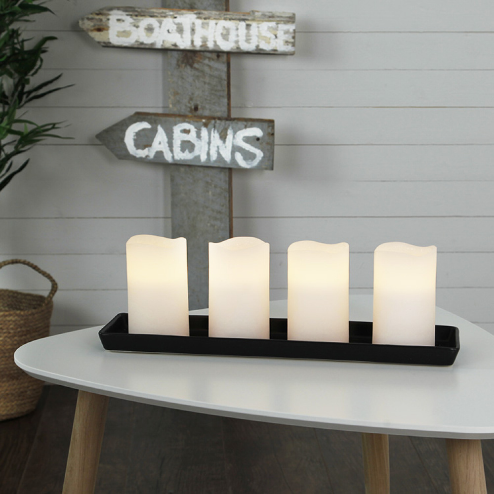 Electric Pillar Candles, 4-pack in the group Lighting / Indoor lighting / Lights at SmartaSaker.se (12781)