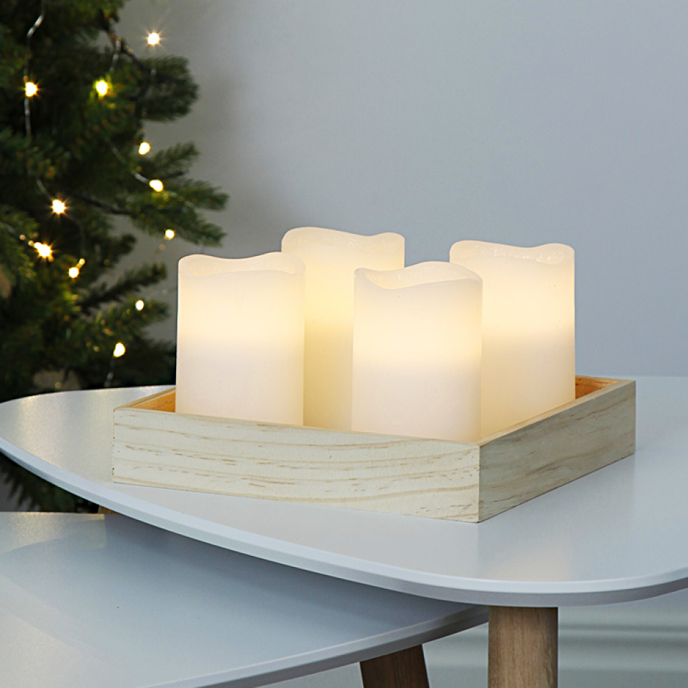 Electric Pillar Candles, 4-pack in the group Lighting / Indoor lighting / Lights at SmartaSaker.se (12781)