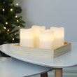Electric Pillar Candles, 4-pack 