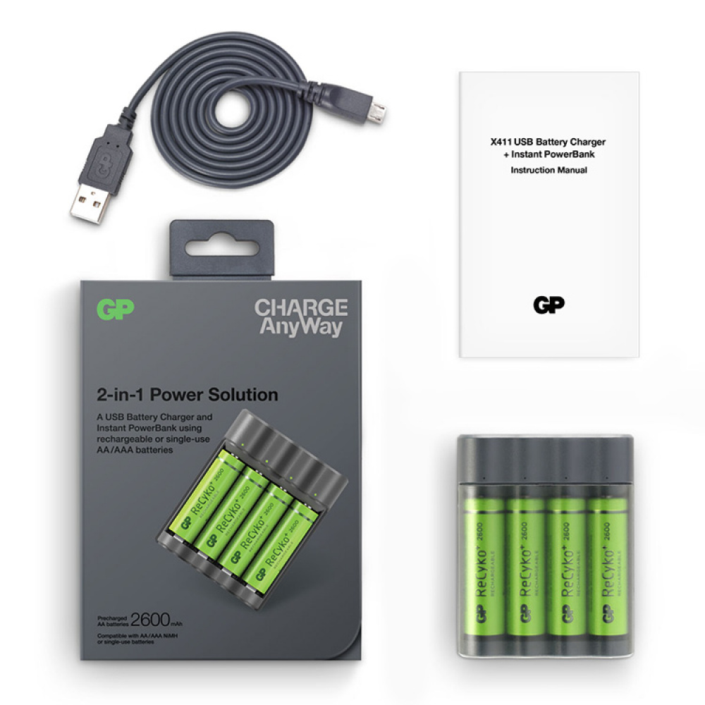 2 in 1 - Battery Charger and Power Bank in the group / Batteries at SmartaSaker.se (12787)