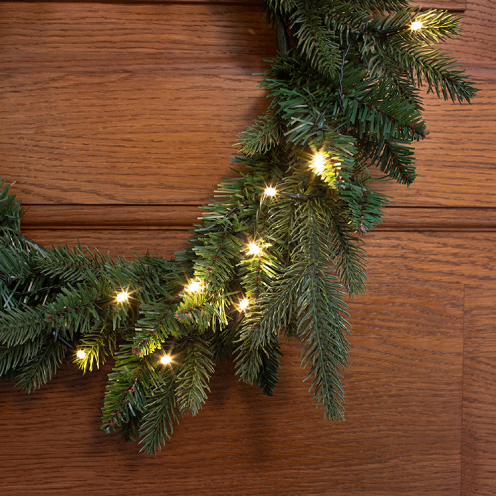 Door wreath with twilight sensor in the group Holidays / Advent & Christmas / Christmas lighting at SmartaSaker.se (12797)