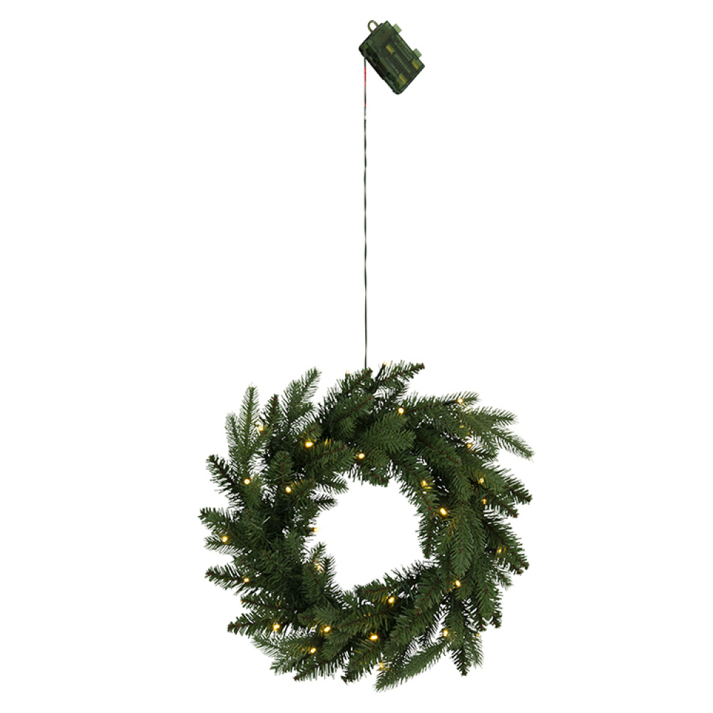 Door wreath with twilight sensor in the group Holidays / Advent & Christmas / Christmas lighting at SmartaSaker.se (12797)