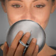 Magnifying mirror with lighting