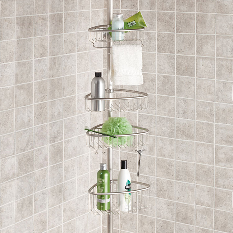 3 Tier Corner Shower Shelf Corner Waterproof for Bathroom Storage