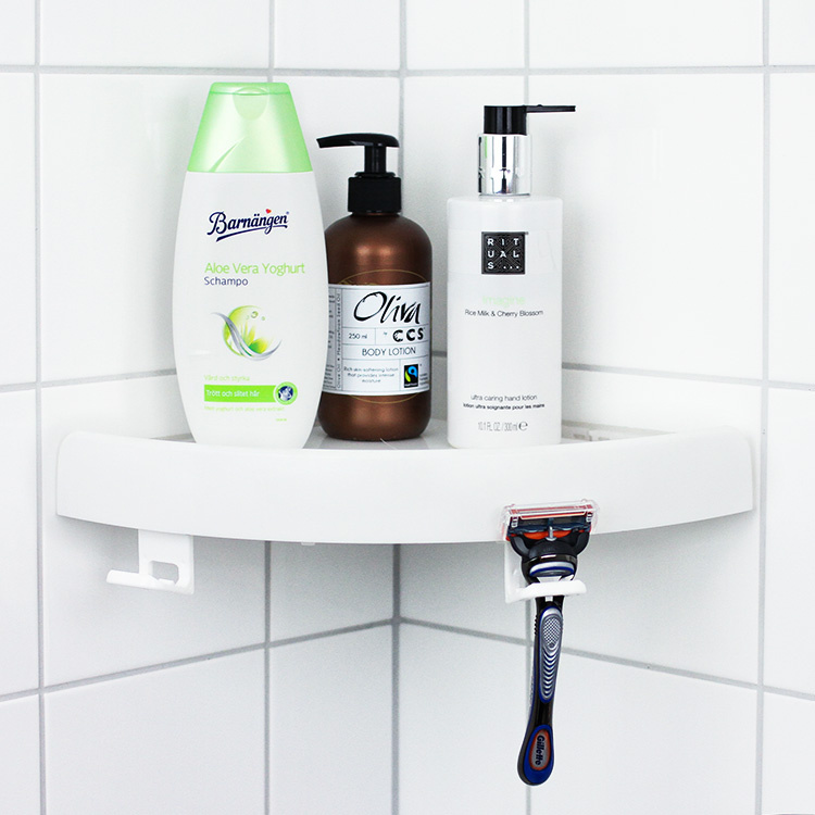 Bathroom shelf with Quick Attachment in the group House & Home / Bathroom / Bath and shower at SmartaSaker.se (12887)