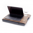 Walnut knee tray with anti-slip function Walnut knee tray with anti-slip function