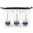 Soft silicone travel bottles