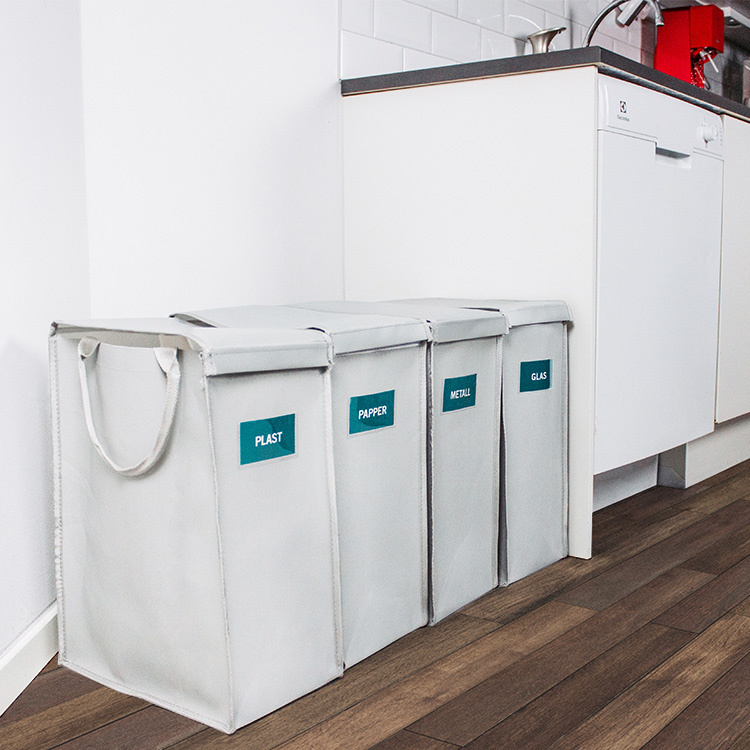 Clever Recycling Bags, 4-pack in the group House & Home / Sustainable Living / Recycling at SmartaSaker.se (13028)