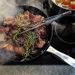 Satake frying pan in lightweight cast iron