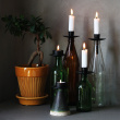 Bottle candle holder