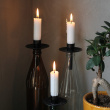 Bottle candle holder