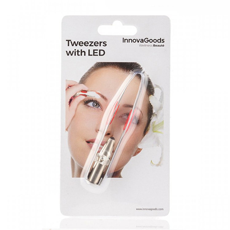 Makeup, New Led Lighted Tweezers Button Cell Batteries Included