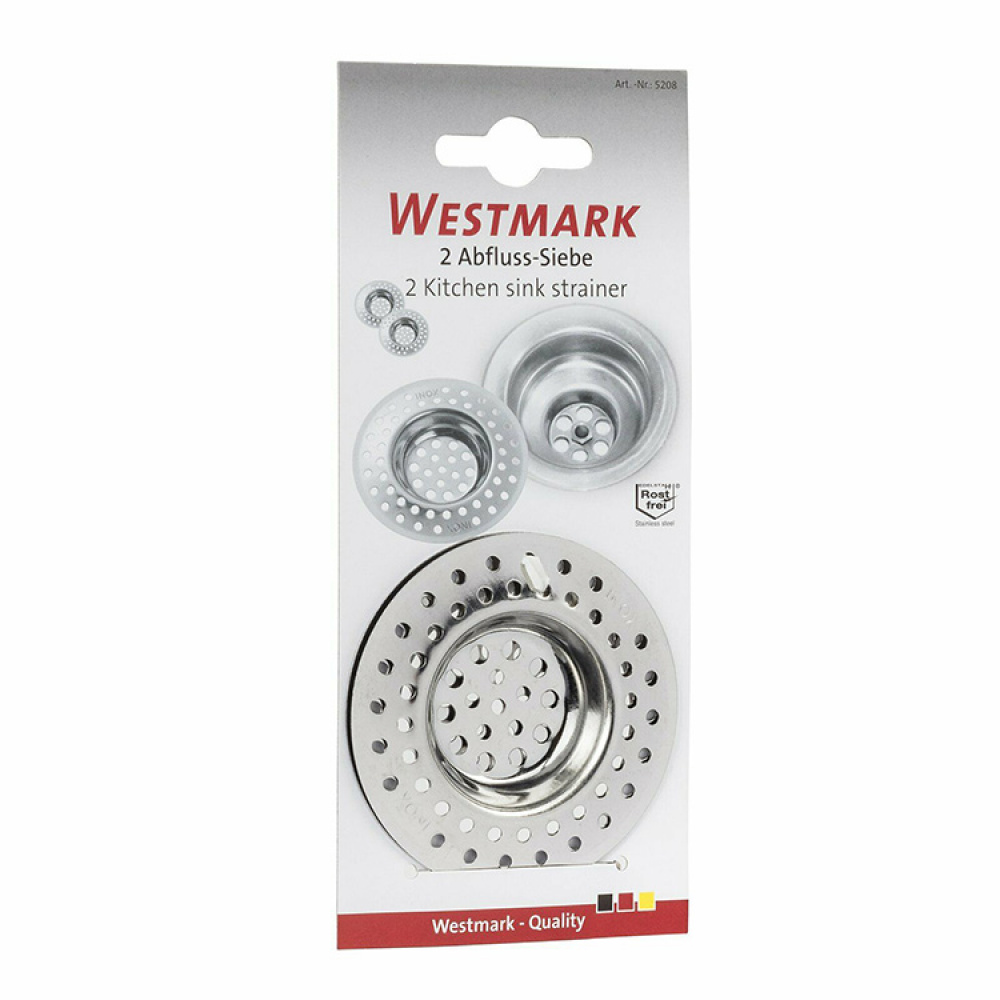 Stainless Steel Sink Strainer, pack of two in the group House & Home / Bathroom / Hair Traps at SmartaSaker.se (13144)