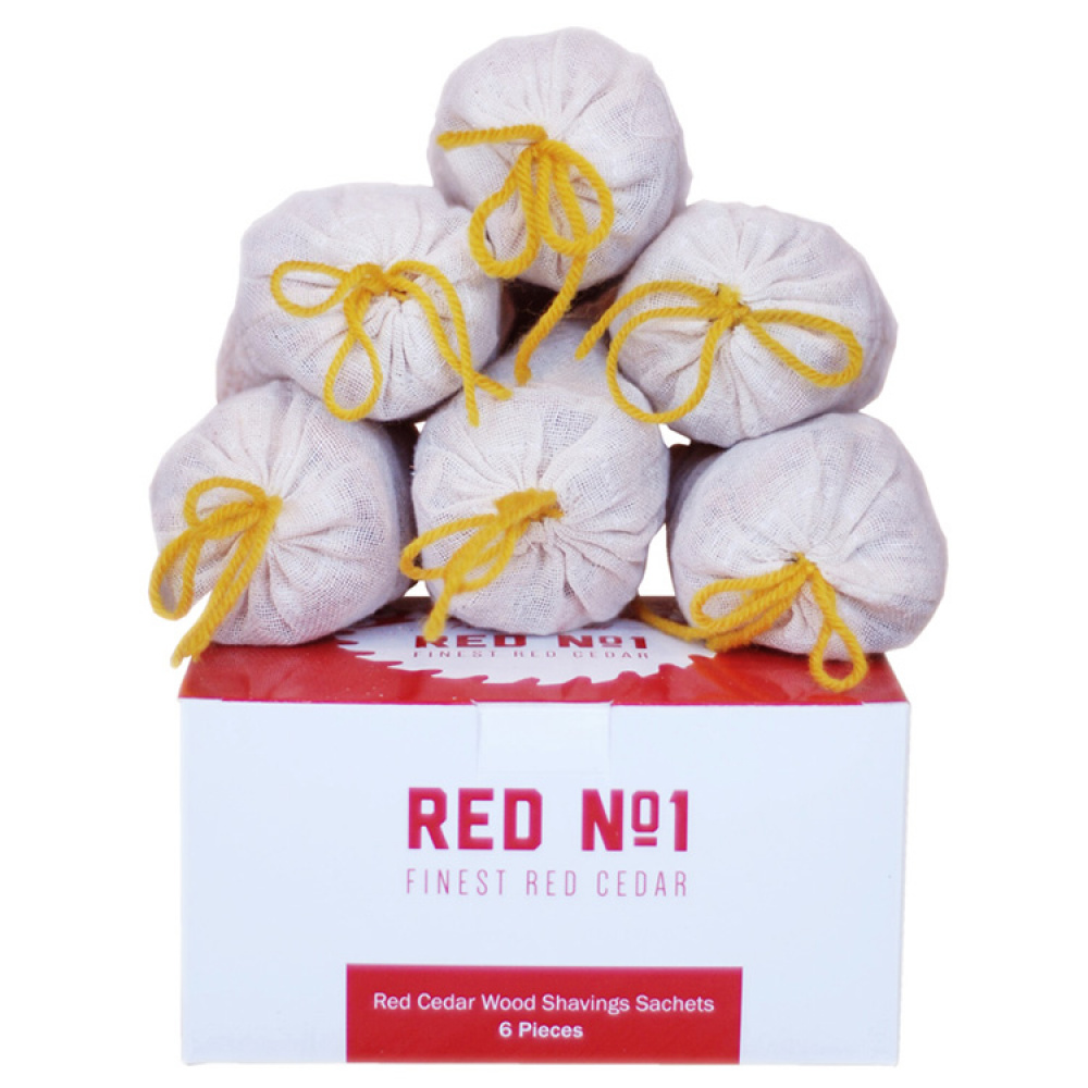 Scented sachets with red cedar, pack of 6 in the group Leisure / Mend, Fix & Repair / Clothing care at SmartaSaker.se (13148)