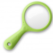 Magnetic magnifying glass