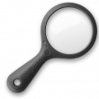 Magnetic magnifying glass