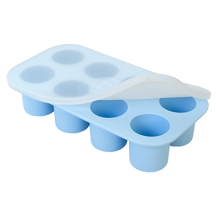 Freezer mold with lid - Silicone freezer mold with baby food