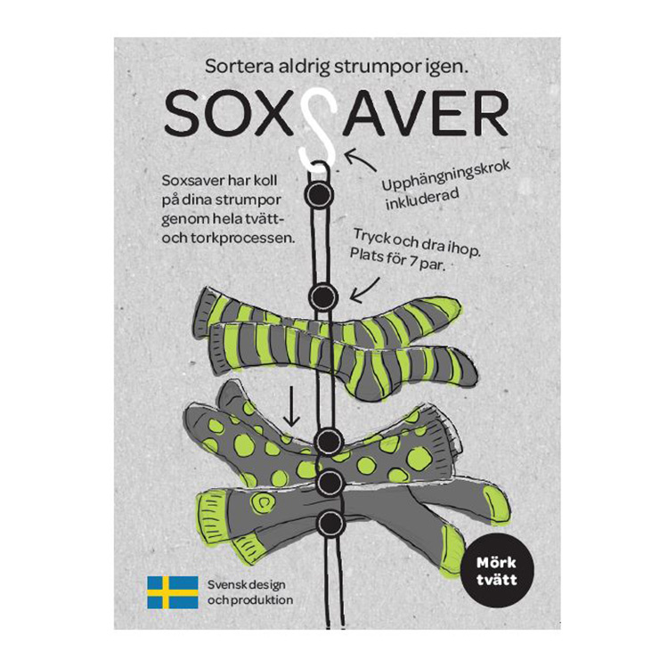 Soxsaver Sock Holder in the group House & Home / Sort & store at SmartaSaker.se (13159)