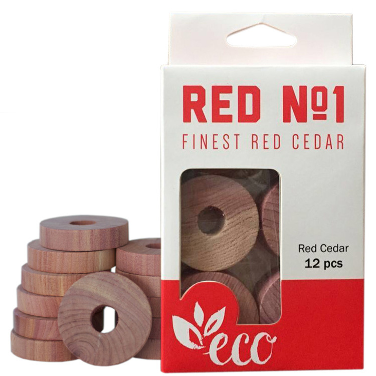 Cedar Essence Cedar Rings for Clothes Storage, Moth Protection, Made in USA