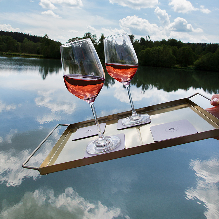 Silwy Magnetic Crystal Wine Glasses Two crystal glasses