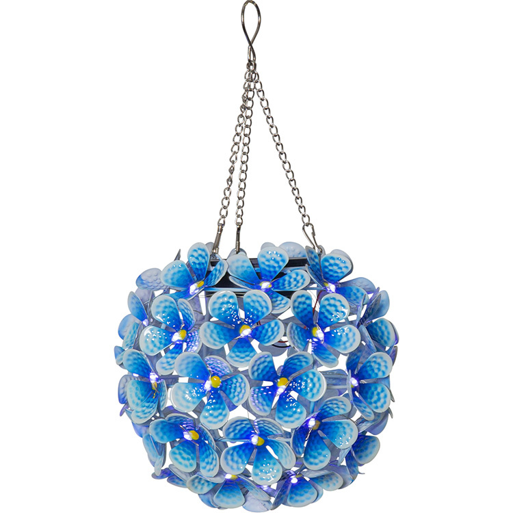 Hanging solar cell decoration, Hydrangea - LED flower | SmartaSaker