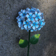 Solar Cell Flower on a Stick, Hydrangea Solar Cell Flower on a Stick, Hydrangea