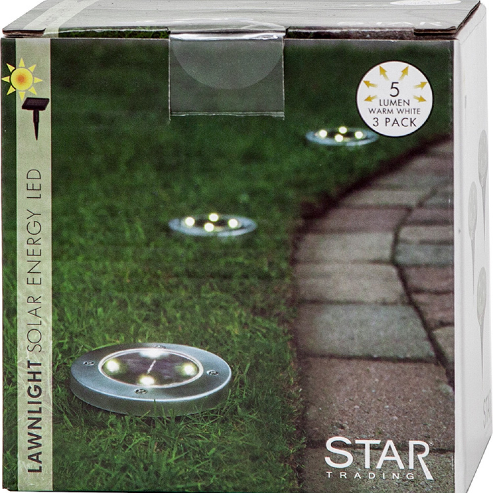 Solar Cell Lawn Lights, 3-pack in the group Lighting / Outdoor lighting / Solar Cell Lighting at SmartaSaker.se (13189)