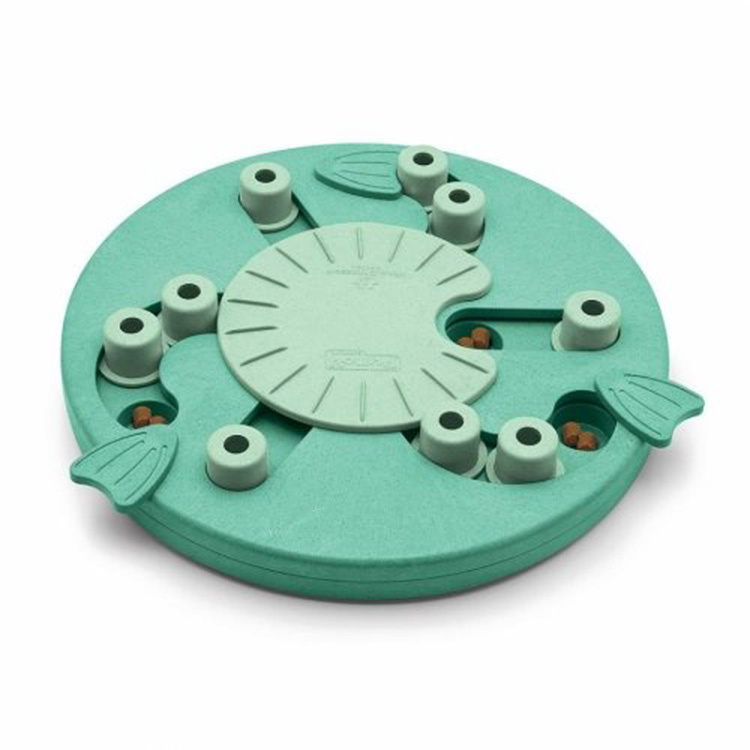 Nina Ottosson Spin N' Eat Dog Food Puzzle Feeder, Green