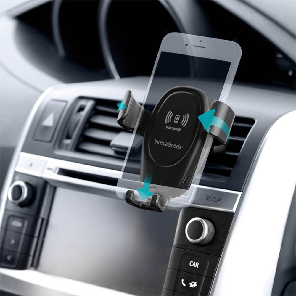 Mobile holder for your car with QI charger in the group House & Home / Electronics / Chargers and Powerbanks at SmartaSaker.se (13293)