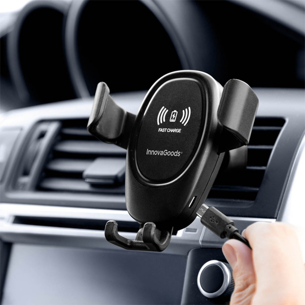 Mobile holder for your car with QI charger in the group House & Home / Electronics / Mobile Accessories at SmartaSaker.se (13293)