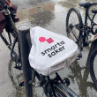 Rain cover for bicycle saddle