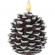 Decorative pine cone with LED flame