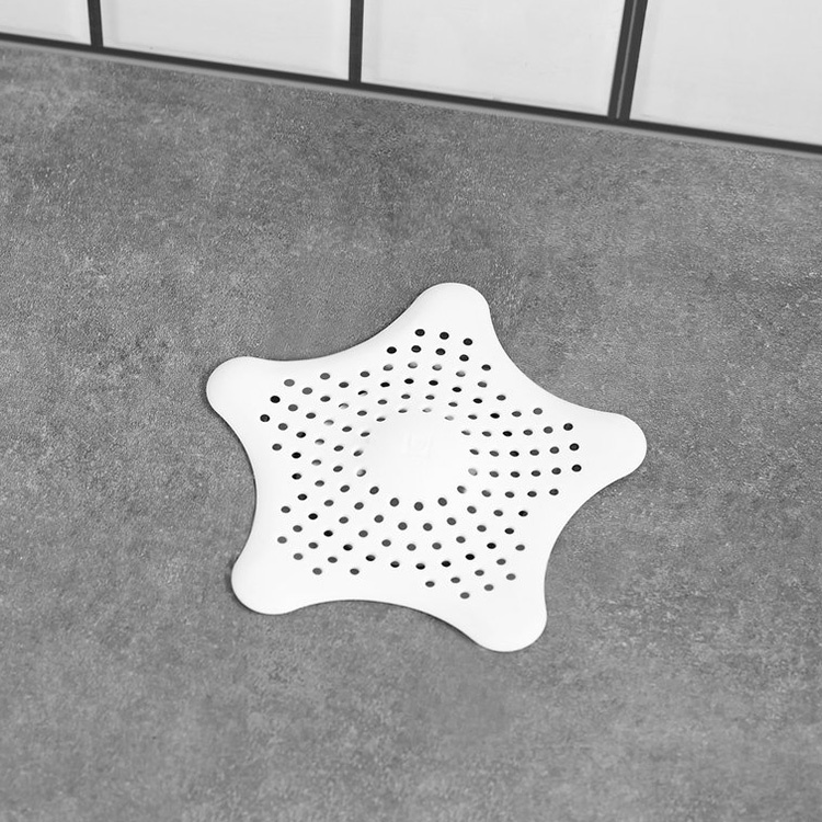 Starfish Hair Catcher Square Bathroom Drain Strainer Hair Catcher