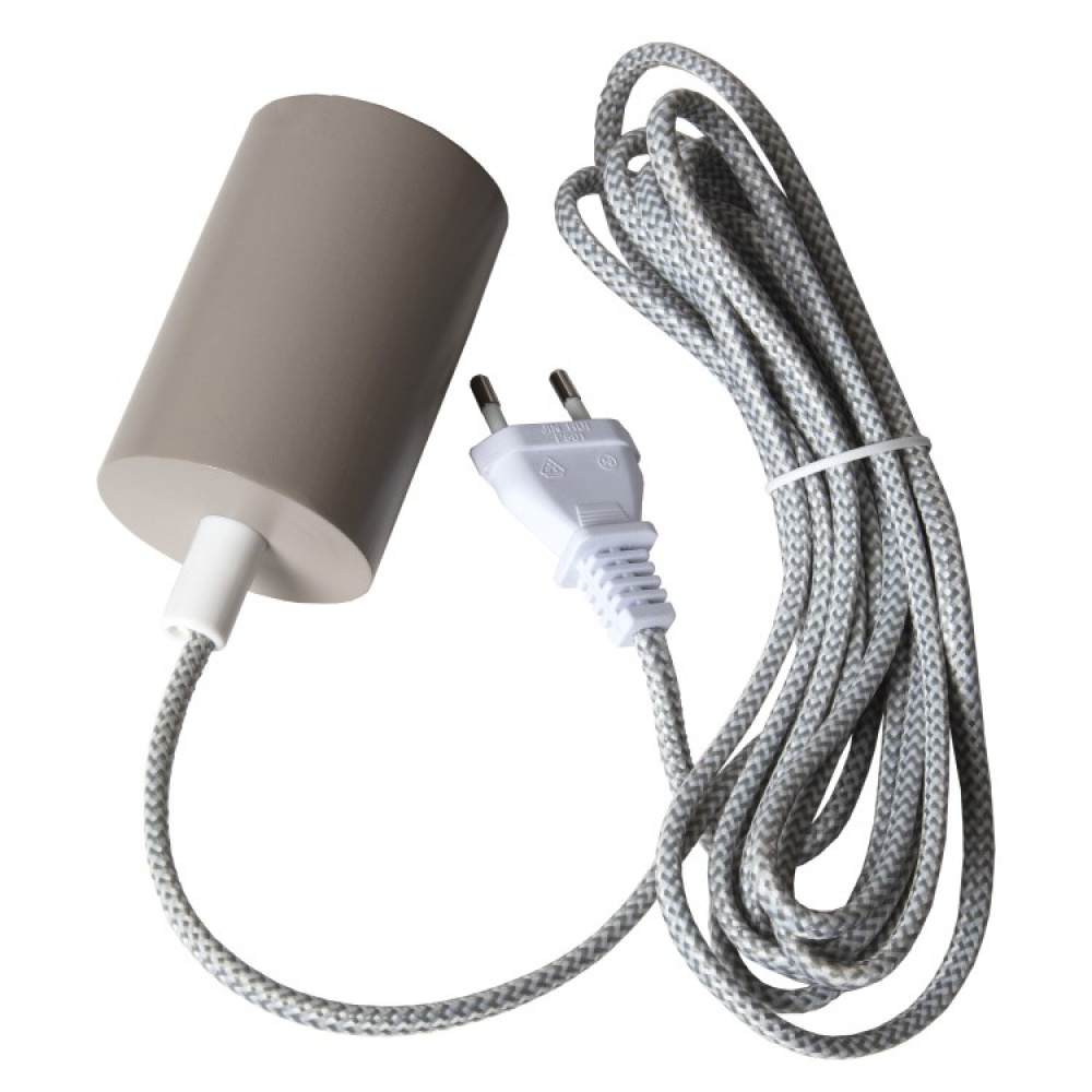 Textile cable with E27 socket, 15W in the group Lighting / Lamp accessories at SmartaSaker.se (13386)