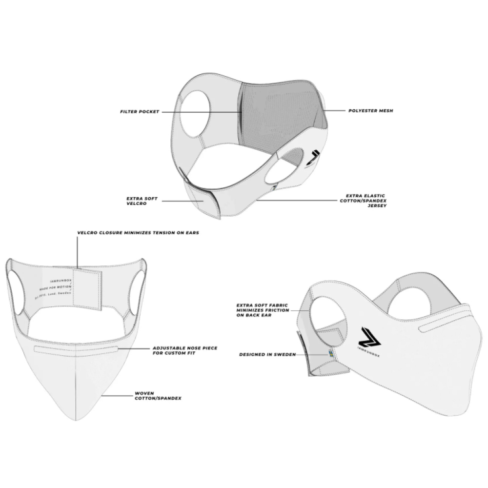 Face Mask for running in the group Leisure / Exercise at SmartaSaker.se (13449)